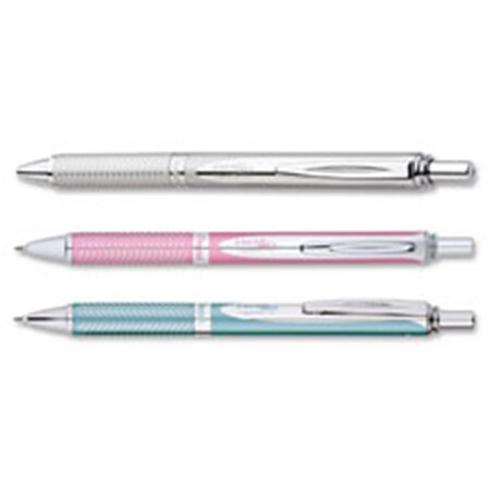 Pentel EnerGel Alloy Retractable Gel Pens, Aquamarine PENBL407LSA